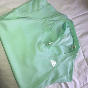 Turquoise adidas workout top!